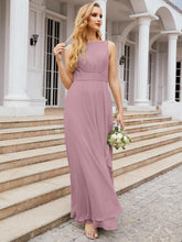 Baoleely Bridesmaid Dresses for Wedding Ruffles Long Formal Prom Gowns 28039