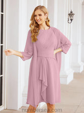 Sunnderly Mother of The Bride Dresses Prom Dress Casual Pleated Dress SY28065