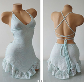 Vestido de fiesta sexy con encaje y espalda descubierta Y2601