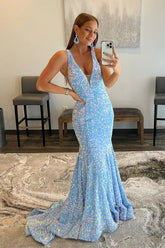 Sequins Mermaid Prom Dress