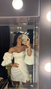 Vestido corto blanco de graduación, vestido de bienvenida, vestidos cortos formales para adolescentes Y2089