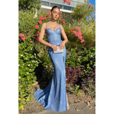 Vestido de fiesta sin mangas con escote en forma de corazón, lentejuelas y abertura