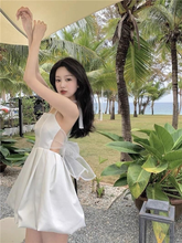 Elegante vestido blanco para baile de bienvenida, vestido blanco de fiesta Y2371