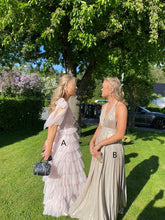 Différents styles de robes de soirée Robe de bal dos nu Robe de bal rose en tulle à volants Y288