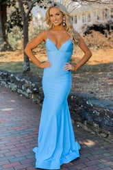 Spaghetti Straps Mermaid Prom Dress