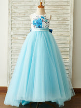 Ball-Gown/Princess Satin Tulle Floor-length Dress (2003227804)