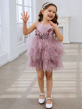 Ball-Gown/Princess Tulle Knee-length Baby Girl Dress