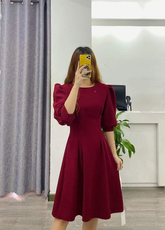 Vestido de fiesta sencillo de corte A en color liso, vestido de bienvenida Y6064