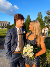 Vestido ajustado sexy, minivestido para fiesta de bienvenida Y2682