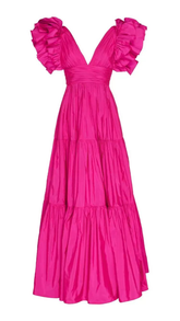 A Line Prom Dresses for Women V Neck Long Formal Evening Gowns Y3044