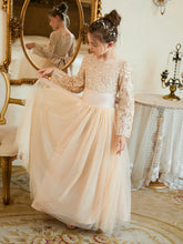 A-line Tulle Ankle-length Flower Girl Dress