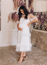 White Dress For Pregnant Women Pregnant White Dress