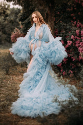 Maternity Dress Tulle Robe For Photoshoot
