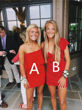 Vestido rojo de graduación de estilo diferente Y2072