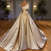 Champagne Mermaid Elegant Evening Dresses Gowns 2025 Sleeveless Simple For Women Party LA70626A