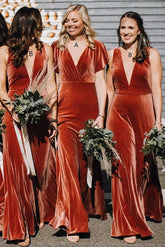 Copper Bridesmaid Dress Copper Dresses For Wedding Guest VMB32