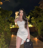 Vestido blanco sexy para baile de bienvenida, vestido blanco de fiesta Y2645