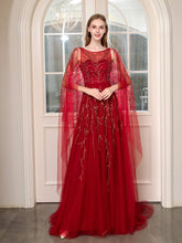 Baoleely A-line Perles Luxueuse Mode Robes de Soirée Formelles Sans Manches Longueur Sol Robes de Bal