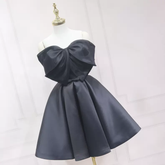 Vestido corto negro para baile de bienvenida, vestido para la vuelta al cole talla 33