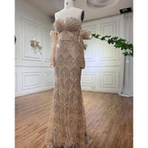 Luxury Mermaid Off Shoulder Evening Dresses for Wedding Party LA71908