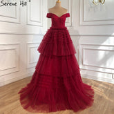 Pink A-Line Sexy Evening Dresses Gowns 2025 Sweetheart Tiered Simple For Women Party LA70725