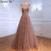 Pink Sexy Evening Dresses Gowns 2025 A-Line Sleeveless Tulle For Women Party LA70920