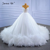 White Spaghetti Strap Wedding Dresses 2025 Simple Sexy High-end Bride Gowns HM67303 Custom Made