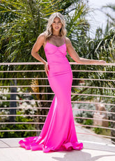 Corset Back Bridesmaid Dress Mermaid Maxi Dress VMB20