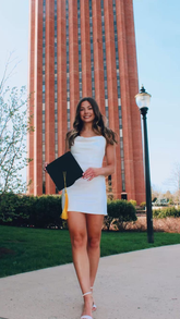 Lindo vestido blanco de graduación, vestido blanco para la fiesta de bienvenida Y2162