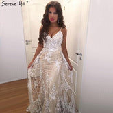 White Handmade Flower Pearl Sexy Evening Dresses 2025 Sleeveless Mermaid Luxury Lace Formal Dress Real Photo LA60711