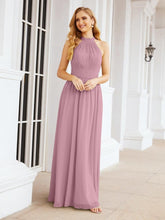 Baoleely Halter Sleeveless Bridesmaid Dresses Long for Party Wedding Evening 28054