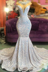 Amazing Mermaid Long Evening Prom Dress On Sale Sequins