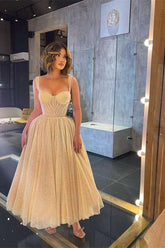 Amazing Straps Sweetheart Prom Dresses Sequins Midi Length Sleeveless