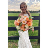 Elegante vestido de fiesta de sirena con encaje amarillo y joya, sin espalda, vestidos de noche formales