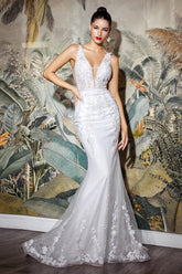 Long Formal Mermaid Bridal Gown