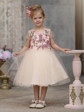 A-line Tulle Knee-length Flower Girl Dress
