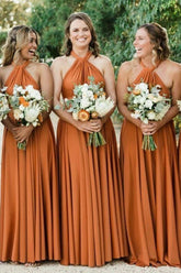 Halter Neck Bridesmaid Dress VMB44