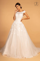 Long A-Line Wedding Dress