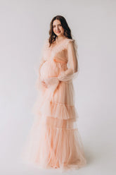Long Sleeve Boho Maternity Dresses