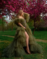 maternity maxi dress with a corset and mini skirt