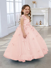 Ball-Gown/Princess Tulle Floor-length Flower Girl Dress