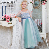 On Sale No Return No Refund Sale Waterfall Beading first Communion Dresses For Girls pageant HTA0003