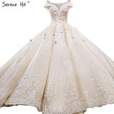 Vestido de novia vintage de lujo sin mangas con flores de colores, estilo moqueta, confeccionado a medida.