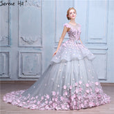 Robe de mariée à fleurs roses, robe de bal, robe de mariée HA2043