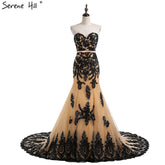 Luxury Mermaid Embroidery Wedding Dress Bridal Gown Custom Size Robe