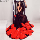 Photographie de grossesse Robe de soirée sexy transparente Robe de soirée longue