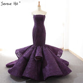 Off Shoulder Wedding Dresses Mermaid Sequined Bride Wedding Gown