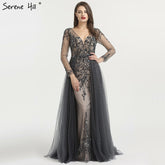 Deep V-Neck Evening Dresses Diamond Beading Evening Dress BLA6571