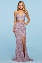 Two Piece Sequins Dress