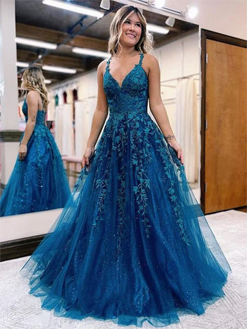 Robe de soirée à bretelles pour femme